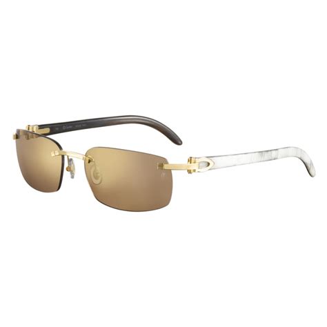 cartier buffalo horn sunglasses.